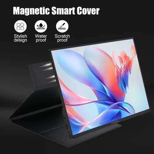 Miniatura 3 de Monitor portátil de 15.6 pulgadas FHD 1080P IPS/HDR, USB-C/HDMI segundo monitor externo para computadora portátil, escritorio, MacBook, teléfonos