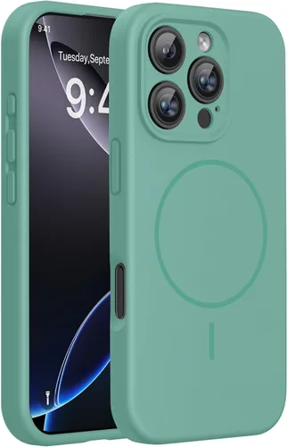Miniatura 263 de Miracase Funda diseñada para iPhone 13, con protector de pantalla de vidrio templado, forro de microfibra suave antiarañazos, funda de goma