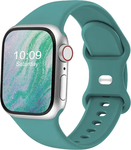 Miniatura 37 de Correas deportivas compatibles con Apple Watch de 38mm 40mm 41mm 42mm 44mm 45mm 46mm 49mm, p/mujer y hombre, correa de silicona para iWatch Series