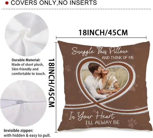 Miniatura 9 de Custom 6 Photo Throw Pillow Cover with Text for Mom, Cozy Cushion Ideal as a Thoughtful Gift for Family Mother’s Day Holidays or Special Occasions 6