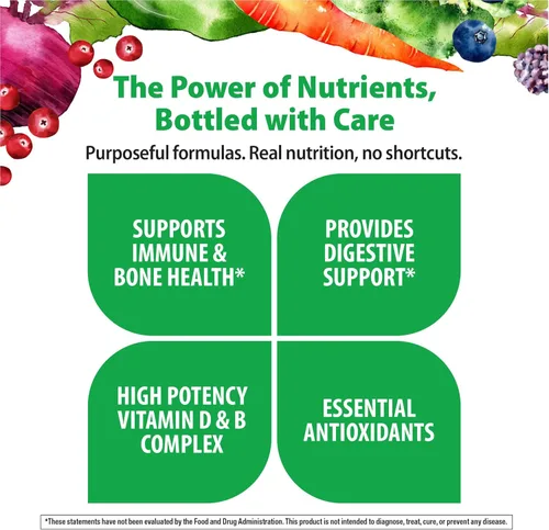 Miniatura 4 de Rainbow Light Multivitamínico para hombres, vitamina C, D y zinc, probióticos, multivitamínico para hombres proporciona apoyo inmunitario, cardíaco