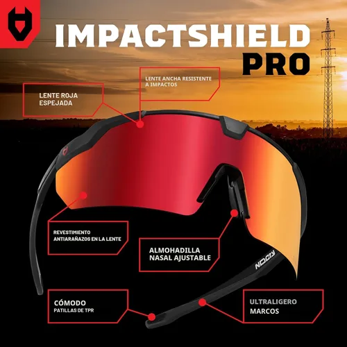 Miniatura 2 de NoCry Lentes de sol ANSI Z87 para hombres o mujeres con protección contra arañazos y 100% UV, lentes de seguridad teñidas con lentes de alto