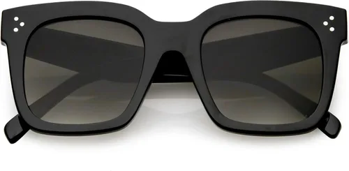 Miniatura 8 de zeroUV - Gafas de sol cuadradas retro de moda de gran tamaño para mujer estilo vintage 1.969 pulgadas