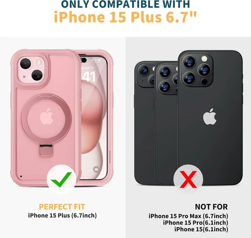 Miniatura 566 de Diaclara Funda diseñada para iPhone 16, mejorada [protección completa de la cámara], carcasa resistente de cuerpo completo con protector de pantalla
