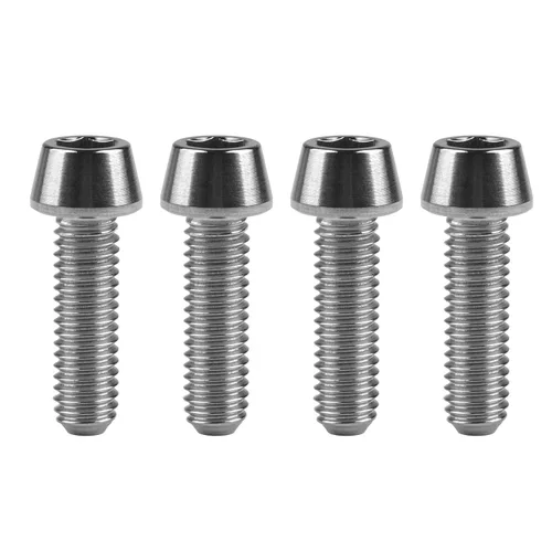 Miniatura 46 de Titanio Ti M6 x 10 16 18 20 25 30 35 40 45 50 55 60 2.559 in Allen - Tornillos hexagonales de 2.559 in, tornillos cónicos, paquete de 4