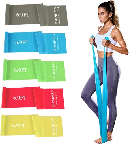 Miniatura 12 de 5 Pcs Professional Resistance Bands. Latex-Free, Elastic Band, Work Out Bands, Stretch Bands for Working Out Women or Men, Exercise Bands Set for