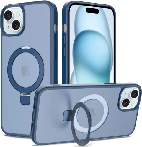 Miniatura 52 de Funda con soporte ultra magnético para iPhone 17 Pro Max [protección militar contra caídas] [compatible con MagSafe] a prueba de golpes, translúcida
