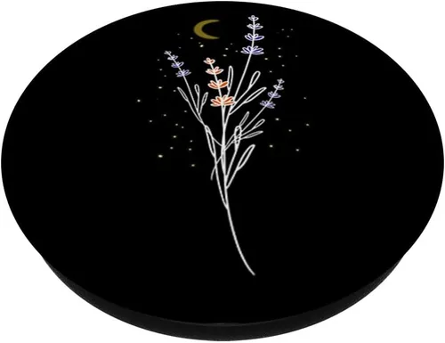 Miniatura 2 de Moon Lavender Cool Satellite Cresent Luna Stargazer regalo PopSockets agarre y soporte para teléfonos y tabletas
