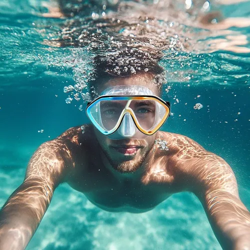 Miniatura 6 de Máscara de buceo para adultos – Máscara de esnórquel antivaho de alta calidad, cómodas y a prueba de fugas, gafas de natación con cubierta de nariz