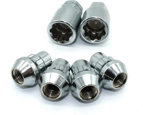 Miniatura 11 de TEMO Tornillo de bloqueo de rueda de tuerca de bellota de 20 piezas de cromo negro 1/2 pulgadas-20 bultos