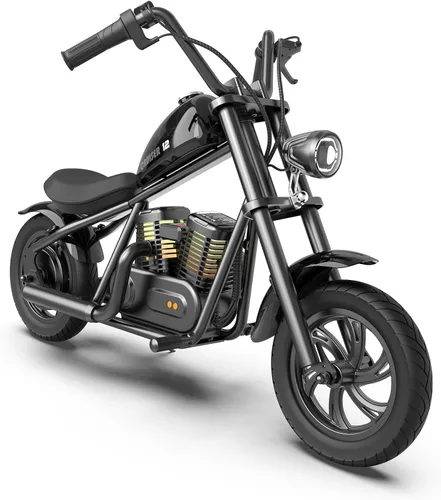 HYPER GOGO Cruiser 12 Plus - Motocicleta para niños (negro)