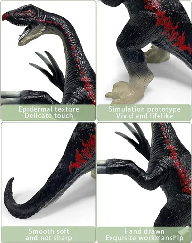 Miniatura 2 de YONGJULE Gran Therizinosaurus de 29 pulgadas, juguetes de dinosaurios para niños de 3 a 5 años, juguetes de dinosaurios inflables grandes