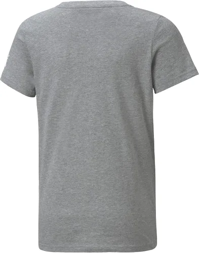 Miniatura 2 de PUMA Niños Niños BMW MMS Essentials Logo Crew Cuello Camiseta Atlética Manga Atlética Tops Casual - Gris - Talla M, Gris