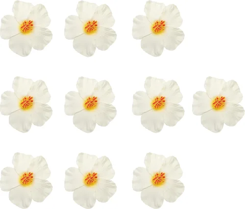 Marsrut 10 flores de hibisco Hawaii fiesta de verano DIY decoraciones de flores artificiales Hula niñas favor de la decoración del cabello flor