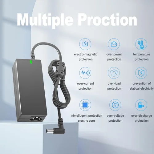 Miniatura 5 de Cable de alimentación DC 19V, cargador de TV compatible con LG Electronics 19" 20" 22" 23" 24" 27" monitor LED LCD pantalla ancha HDTV 24M47H-P