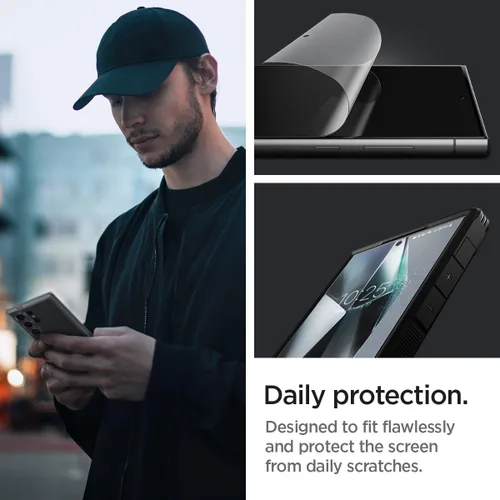 Miniatura 3 de Spigen NeoFlex - Protector de pantalla diseñado para Galaxy S24 Ultra (2 unidades) - Compatible con fundas Flexible Film, Full Edge Coverage