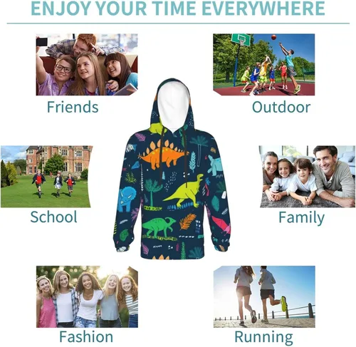 Miniatura 5 de Sudadera con capucha para niños y niñas, novedosa sudadera con capucha para juegos de dibujos animados