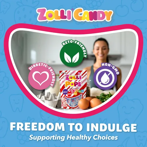 Miniatura 6 de Zollipops Clean Teeth Pops - Paletas sin azúcar, sin colorantes, aptas para dieta cetogénica y diabética, golosinas aprobadas por dentistas