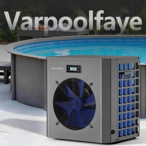 Miniatura 9 de Calentador eléctrico de piscina de 16000 BTU para piscina sobre el suelo, bomba de calor de 5000 galones, modo de enfriamiento, control WiFi