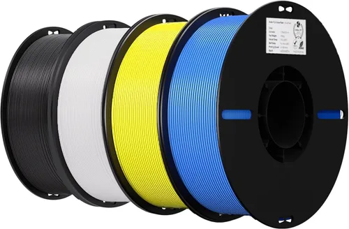 Miniatura 21 de Creality Filamento PLA+ Negro 1.75mm, filamento para impresora 3D de alta resistencia y sin enredos, embalaje al vacío, filamento para impresión 3D