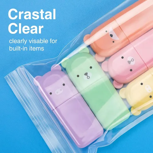 Miniatura 3 de 400 piezas de bolsas de plástico, bolsas de joyería de 3 x 4 pulgadas de 2 mil, bolsa pequeña transparente con cremallera, bolsa con cremallera
