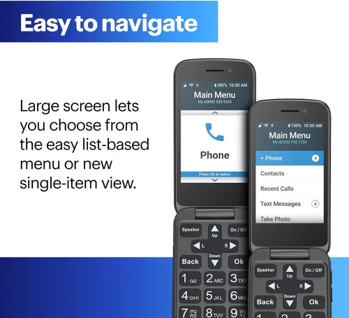 Miniatura 9 de Lively Jitterbug Flip2 - Teléfono celular abatible para personas mayores, no compatible con otros operadores inalámbricos, plan de teléfono debe