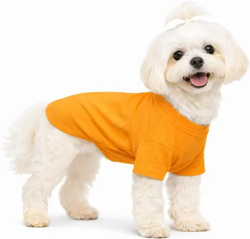 Miniatura 19 de Lovelonglong 2019 - Ropa para mascotas, Disfraces para Perro, Ropa Camisetas en blanco para Perros Grande Medianos Pequeños 100% Algodón 18