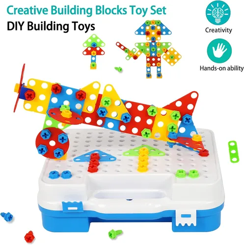 Miniatura 7 de Juguetes de engranajes para niños de 4 a 8 años, juguetes educativos de construcción STEM, juego de juguetes de construcción para niños y niñas