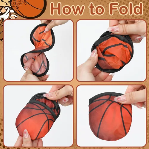 Miniatura 3 de Mototo 30 ventiladores plegables de disco volador de 8 pulgadas, ventiladores de disco volador plegables de baloncesto a granel con bolsa plegable