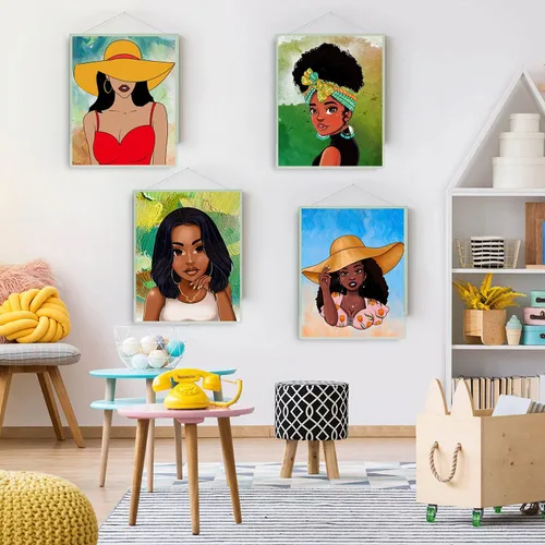 Miniatura 6 de Pre dibujado para pintar para adultos, paquete de 10 unidades de 8 x 10 pulgadas sin marco, sorbo y lienzo de pintura, lienzo dibujado para pintar