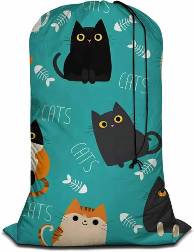 Miniatura 16 de Swono Grunge - Bolsa grande de ropa sucia para ropa sucia para cesta de lavandería, diseño de rayas patrióticas, estrellas envejecidas, lavable a