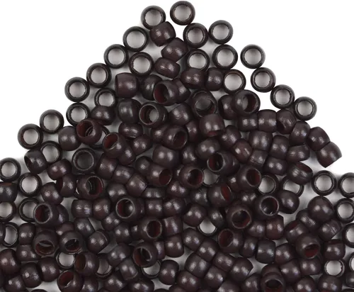 Miniatura 5 de Extensiones de cabello con microeslabones de 0.118 pulgadas, cuentas de micro anillos de cobre, nano cuentas para extensiones de cabello