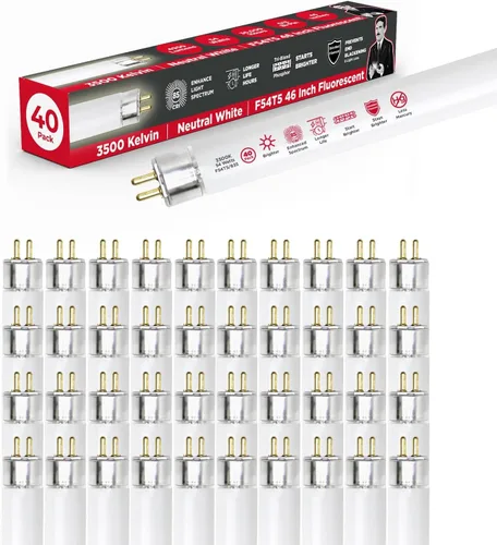 Miniatura 10 de GoodBulb F54T5/830/ECO 54W 46 pulgadas T5 Bombilla fluorescente T5, base bi-pin media blanca cálida de 3000 K, 4950 lúmenes 85 CRI 36000 horas