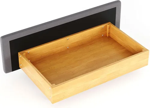 Miniatura 7 de XIONGGG Cama de plataforma tapizada, tamaño Queen, base de cama con 4 cajones y cabecero, soporte de listones de madera, no necesita somier