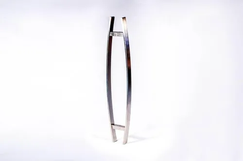 Miniatura 8 de Manijas de puerta de acero inoxidable de dos caras de 48 pulgadas, acabado de níquel cepillado, tiradores de puerta modernos para puertas de entrada