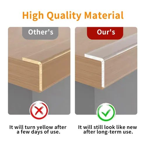 Miniatura 6 de 1.57 pulgadas x 9.84 pies, protector de esquina para bebé, tira protectora de borde transparente, cinta protectora de borde afilado, protectores