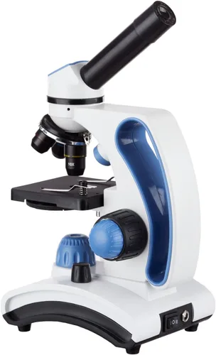 Miniatura 3 de AmScope M162C-2L-PB10 40X-1000X Microscopio de metal con doble lente de vidrio + portaobjetos, para estudiantes