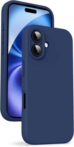 Miniatura 19 de Supdeal Funda de silicona líquida para iPhone 12 Pro Max, [protección de cámara] [antihuellas dactilares] [carga inalámbrica] Funda protectora de 4