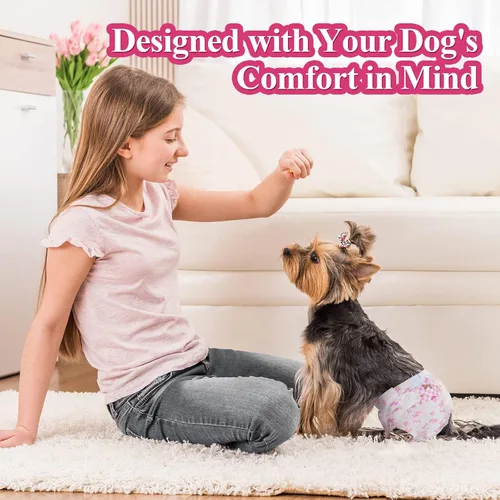 Miniatura 6 de Dono Pañales desechables para perras, pañales súper absorbentes para perros, con tecnología de gel de secado rápido, a prueba de fugas, ajuste
