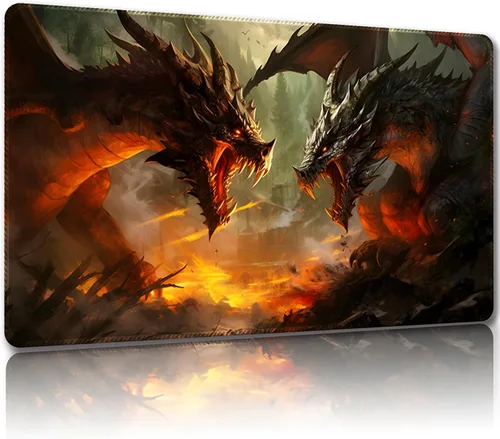 Miniatura 6 de Tapete de juego para MTG, con bolsas de almacenamiento gratis, tapete de juego de 24 x 14 pulgadas, TCG y alfombrillas de juego de mesa