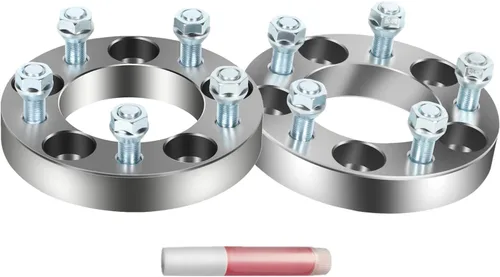Espaciadores de rueda 5x4.5 para Jeep Wrangler Liberty TJ XJ YJ ZJ KJ KK, Adaptadores de rueda de 1" 5x114.3 82.5mm CB Compatibles para Ford Mustang