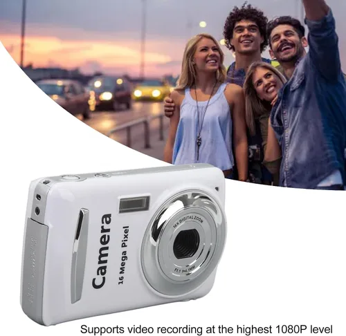 Miniatura 3 de Cámara digital FHD 1080P para niños, 2.4 16MP 16X Zoom digital con enfoque automático, cámara para niños, mini cámaras para selfie para niños