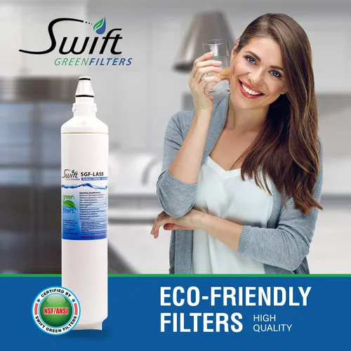 Miniatura 7 de Swift Green Filters SGF-LA50 Filtro de agua compatible para refrigerador LG LT600P, 5231JA2006A, 46-9990, EFF-6003A, EFF-6004A, fabricado en Estados