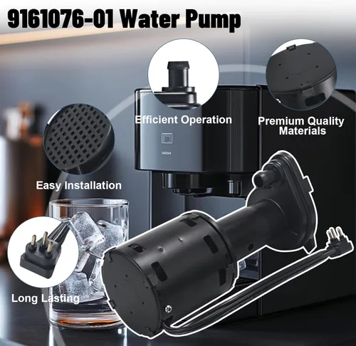 Miniatura 3 de 9161076-01 Reemplazo de la bomba de agua 115V motor de bomba de máquina de hielo compatible con Ice-O-Matic reemplaza GPP-1MH-1P HRIM-21-115 803338