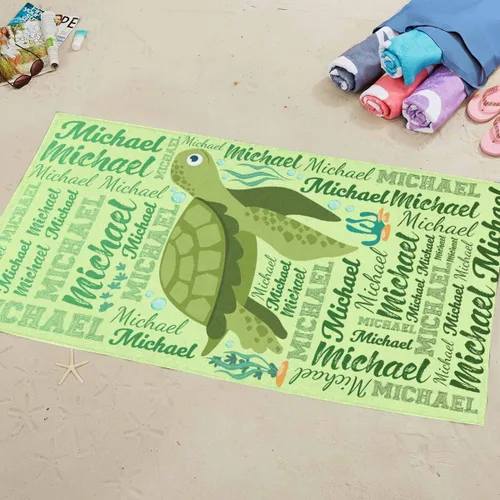 Miniatura 6 de Toallas de playa personalizadas para niños y adultos, regalos personalizados con nombre, toalla de playa de microfibra de gran tamaño de secado