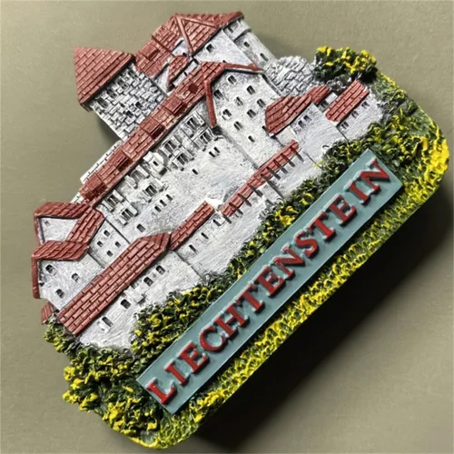 Miniatura 4 de Vaduz Castle Liechtenstein - Imán para nevera, recuerdo de viaje, decoración de nevera, 3D, calcomanía magnética, colección artesanal