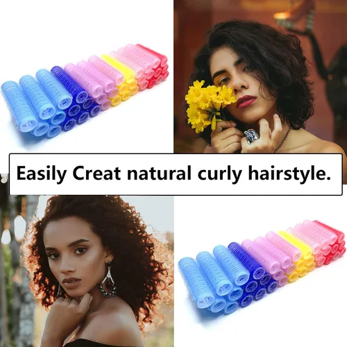 Miniatura 6 de 36 PCS Rizadores de Cabello Pequeños con Autoagarre Sin Calor Rizadores de Rodillo Rizadores de Cabello Pro Salón Peluquería Rizador DIY Peinado