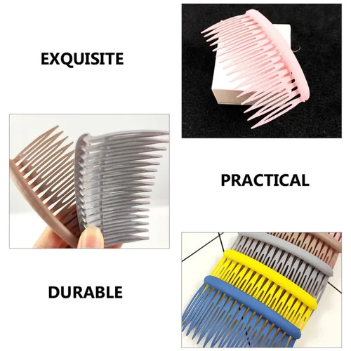 Miniatura 8 de 12 peines laterales para mujer, peinetas de peluquería para peinar, elegantes peines para uso doméstico, adecuados para todo tipo de cabello, peines