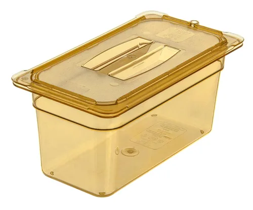 Miniatura 9 de Carlisle FoodService Products Sartén de alimentos de alta temperatura, contenedor de almacenamiento de alimentos de tamaño 1/3 para servir alimentos