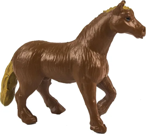 Miniatura 4 de Safari Ltd. Horses TOOB - 12 mini figuras pintadas a mano incluyendo frisón, Haflinger, semental, bahía, castaño, Jutlandia, Trakehner, Clydesdale